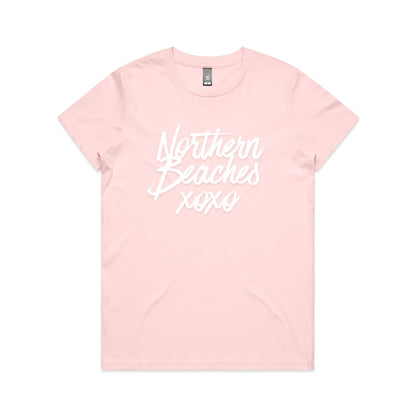 Lost Manly custom logo Northern Beaches xoxo edition AS Colour Women's Maple Tee - Lost Manly Shop
