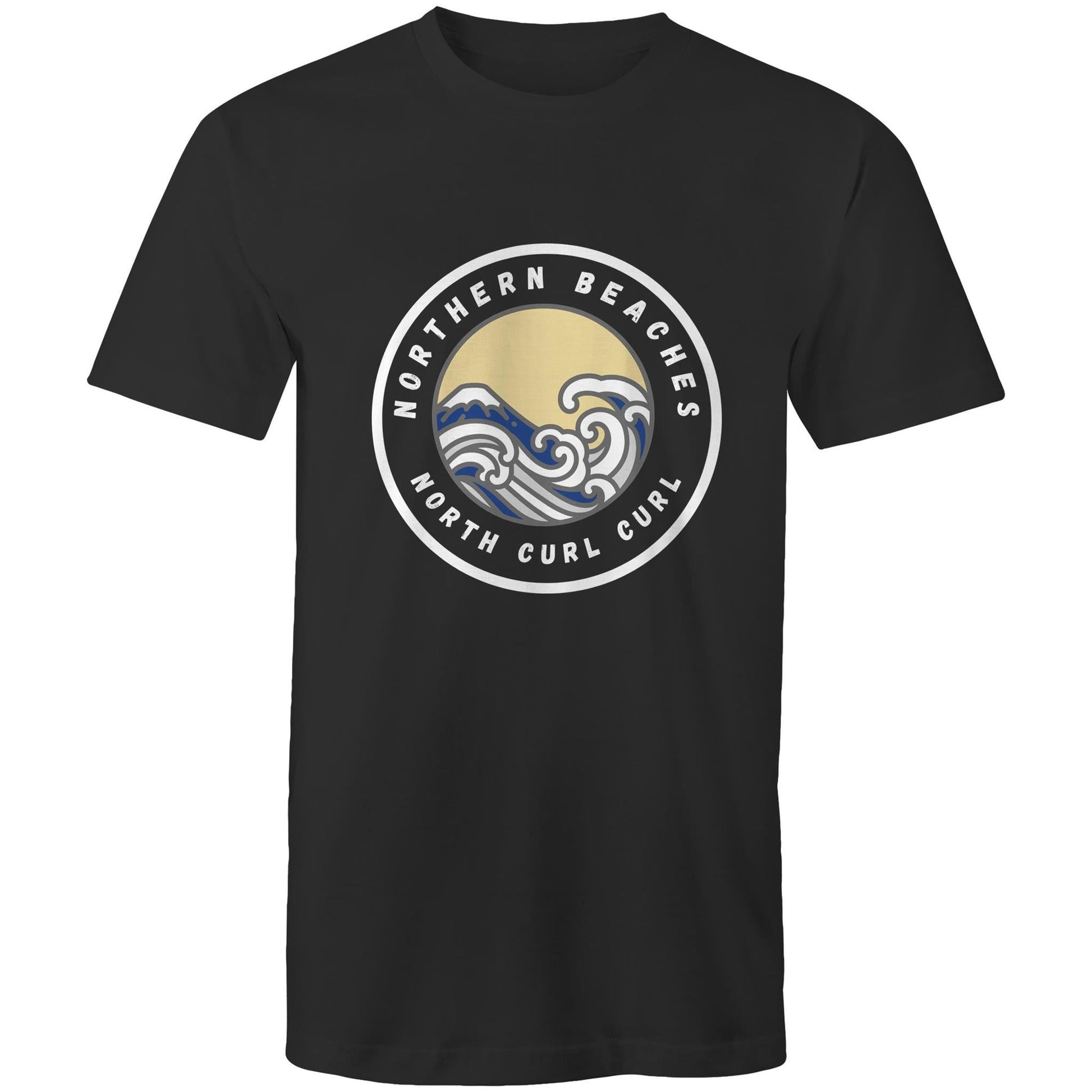 AS Colour Staple - Mens T-Shirt North Curl Curl logo front - Lost Manly Shop