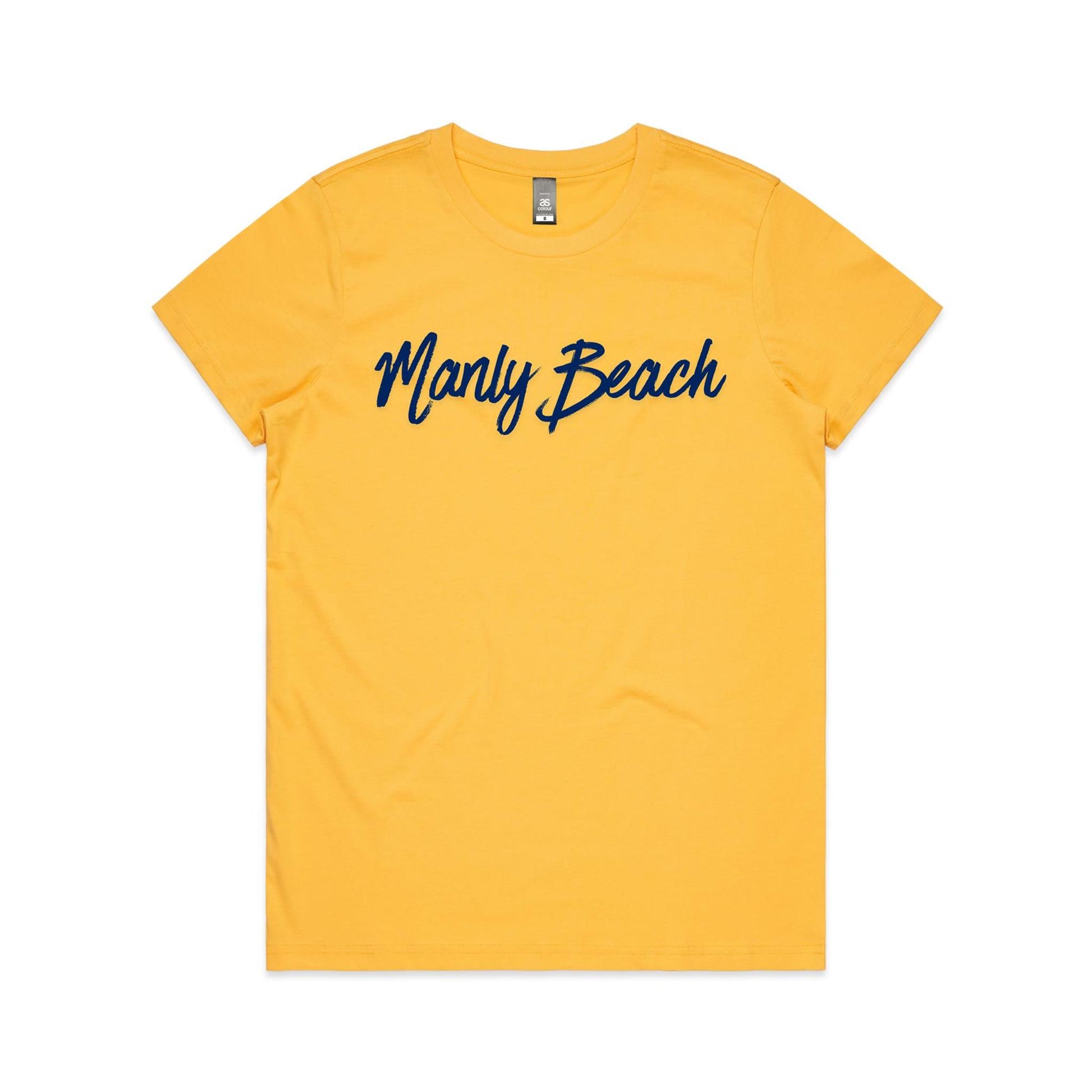 Lost Manly Custom Manly Beach Logo Edition AS Colour Women's Maple Tee - Lost Manly Shop