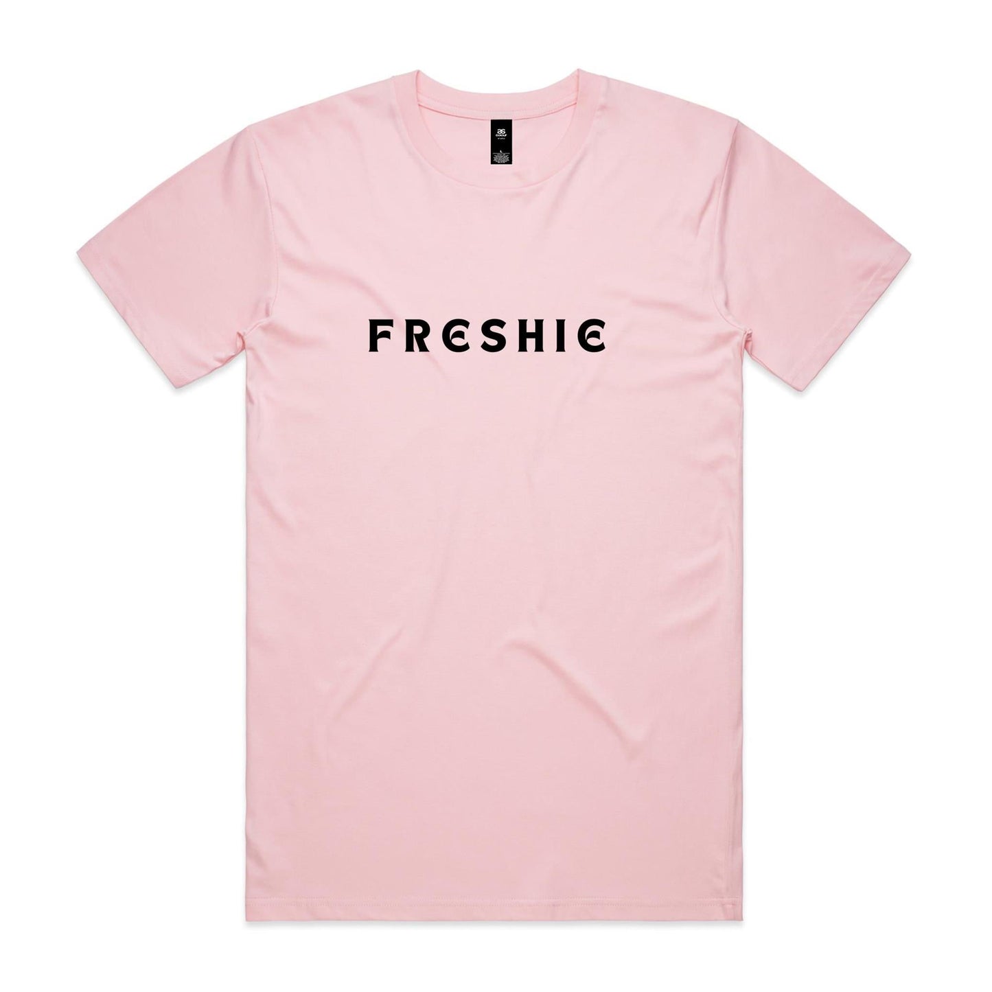 AS Colour Staple Tee Freshie custom logo black font 