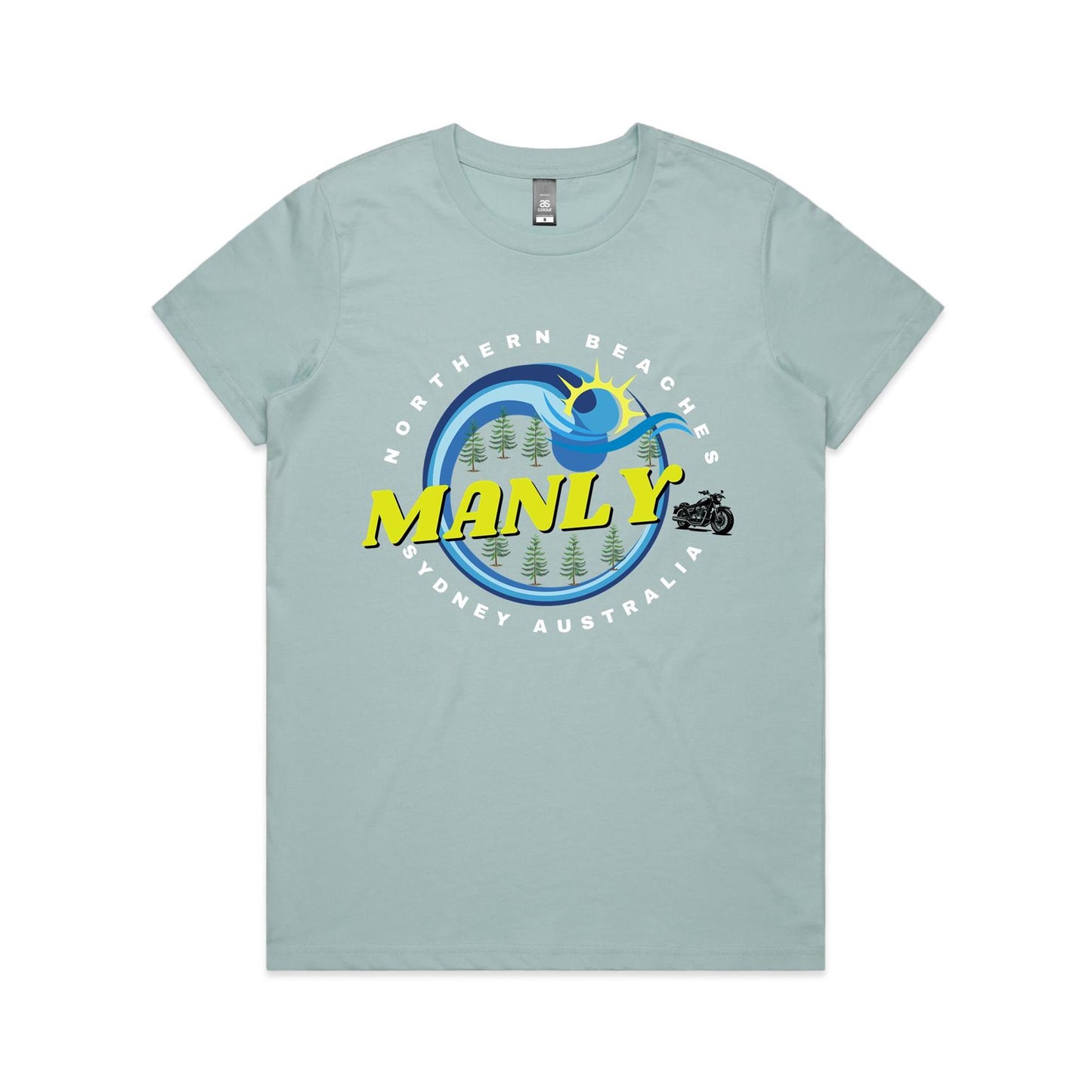 Lost Manly custom logo The Manly Barry AS Colour Women's Maple Tee - Lost Manly Shop