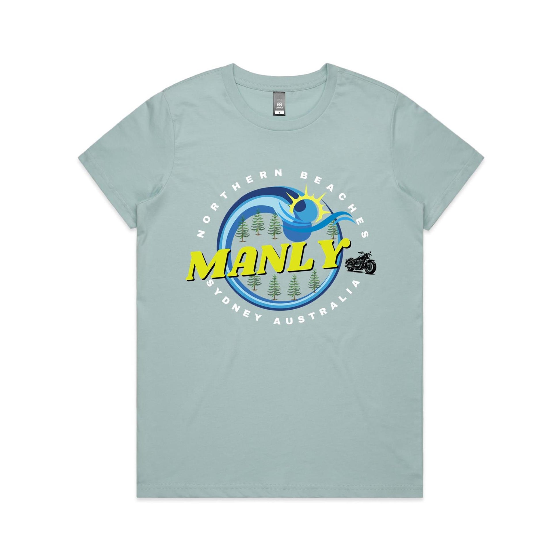 Lost Manly custom logo The Manly Barry AS Colour Women's Maple Tee - Lost Manly Shop