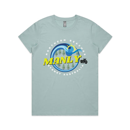 Lost Manly custom logo The Manly Barry AS Colour Women's Maple Tee - Lost Manly Shop