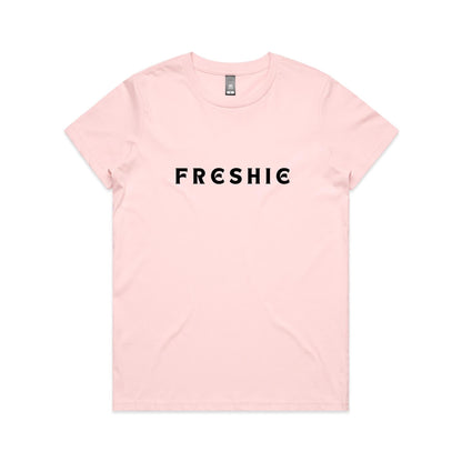 AS Colour Women's Maple Tee Freshie custom logo black font 