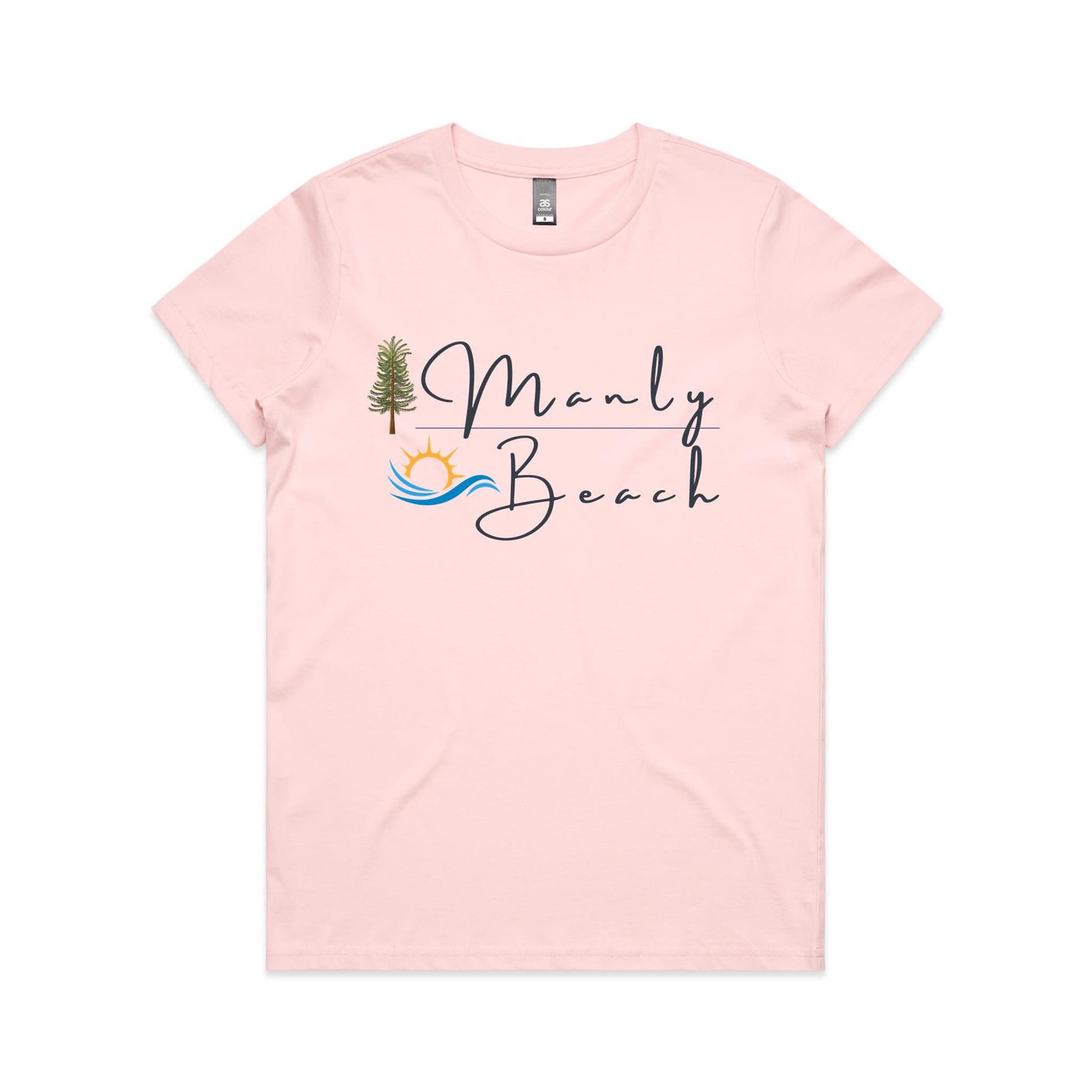 Lost Manly Custom Manly Beach Logo Limited Edition AS Colour Women's Maple Tee - Lost Manly Shop