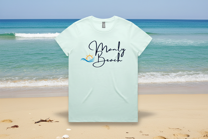 Lost Manly Custom Manly Beach Logo Limited Edition AS Colour Women's Maple Tee - Lost Manly Shop