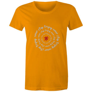 Maple Tee Inspirational Saying Logo Print 