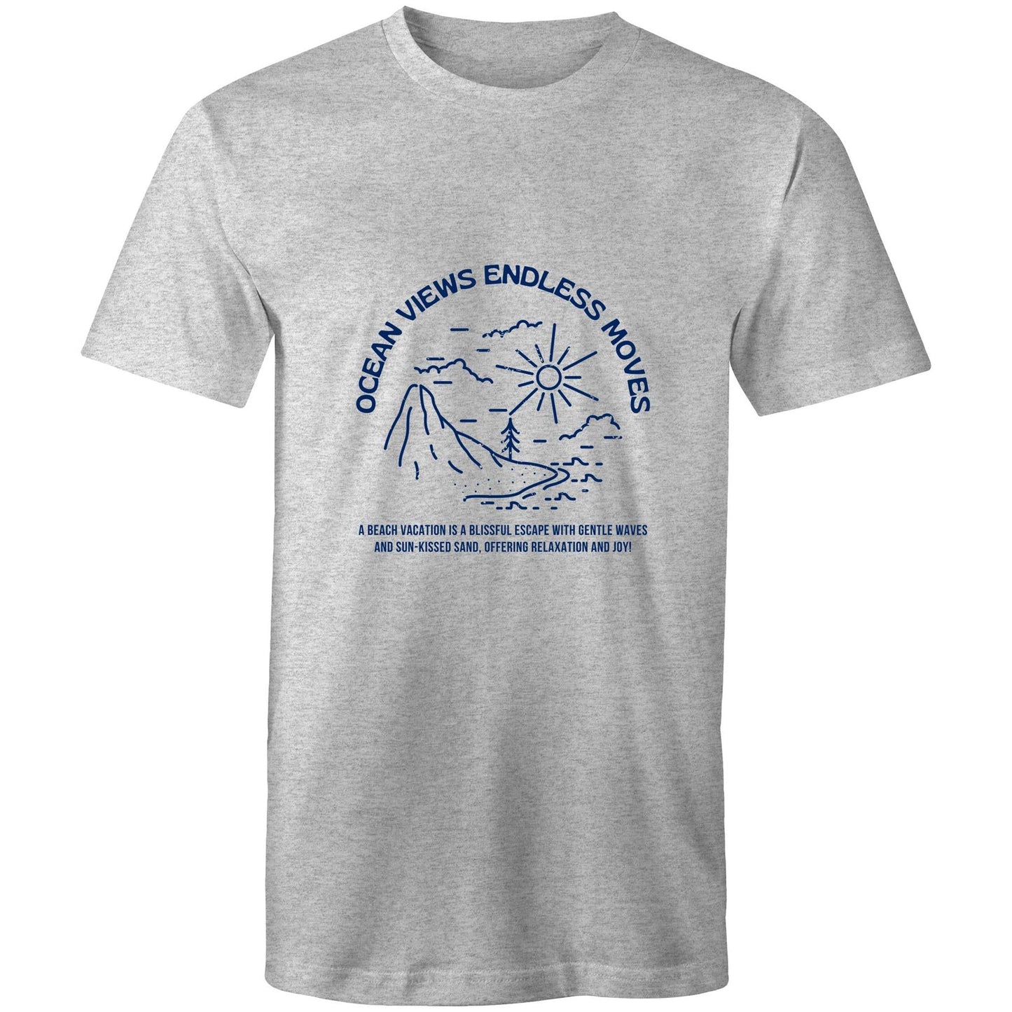 Mens T-Shirt Ocean Views Endless Moves 