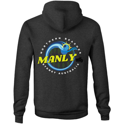Lost Manly custom logo The Manly Barry AS Colour - Stencil Hood - Lost Manly Shop
