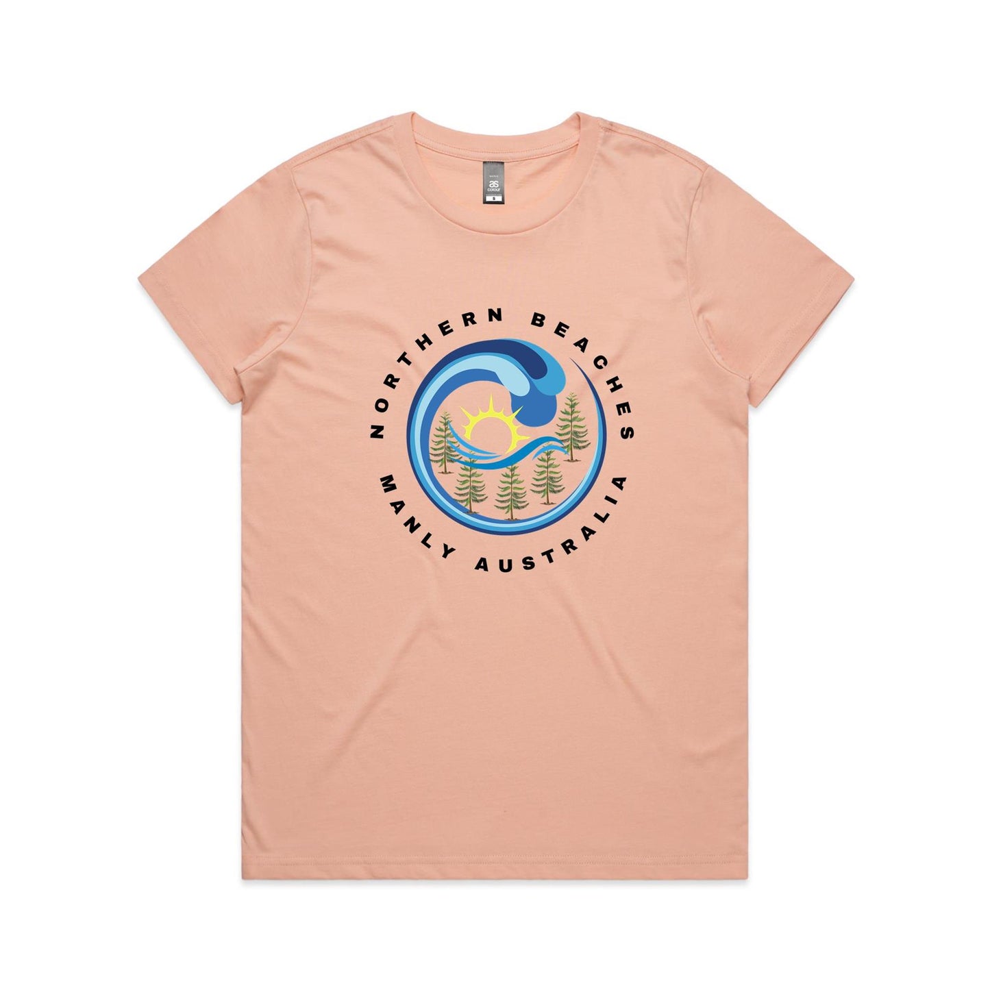 Lost Manly custom logo Manly AS Colour Women's Maple Tee - Lost Manly Shop