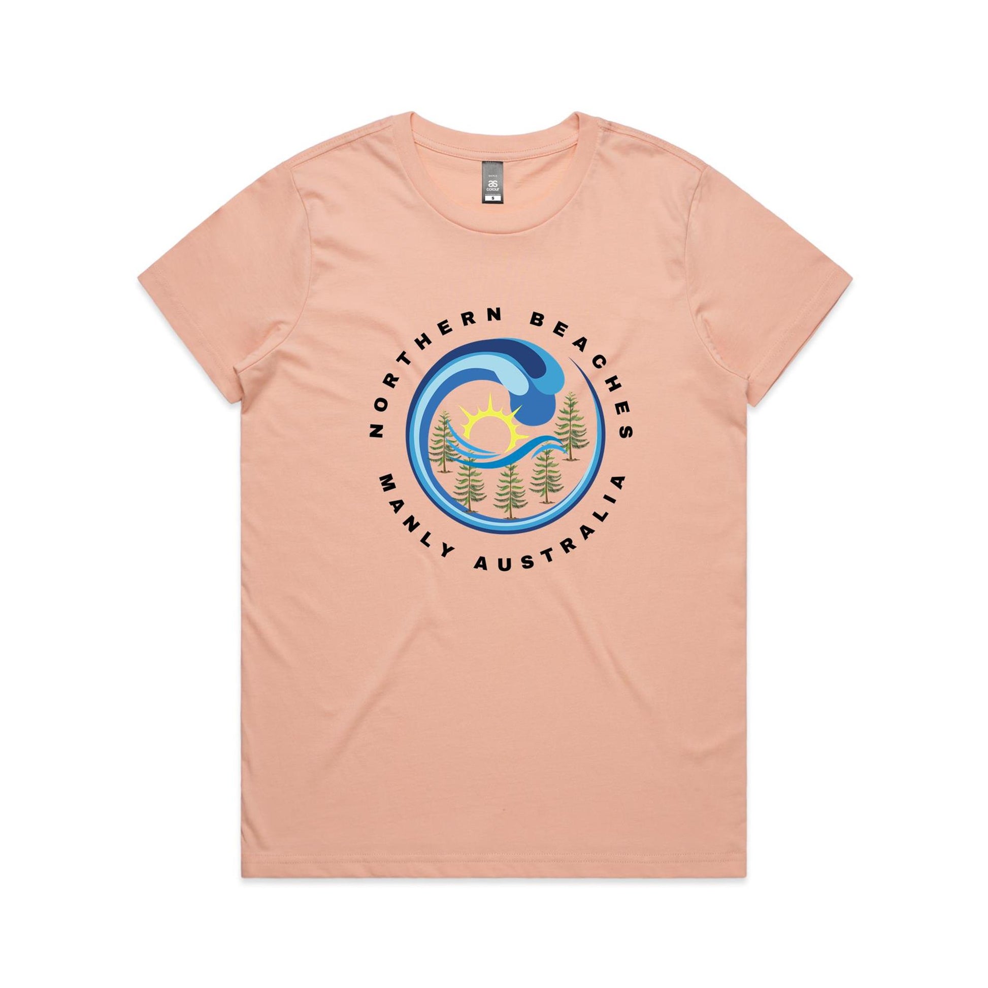 Lost Manly custom logo Manly AS Colour Women's Maple Tee - Lost Manly Shop
