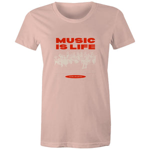 Women's Maple Tee Music is my Life 
