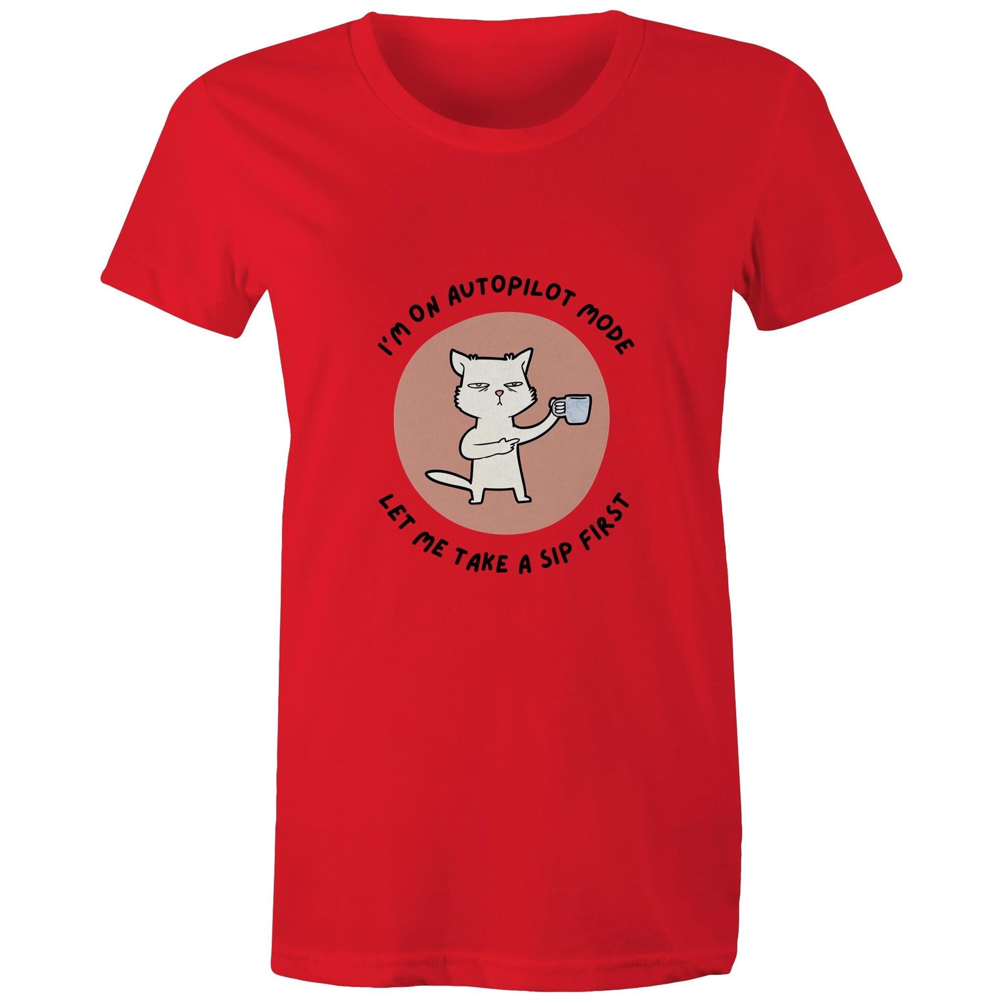 Maple Tee Need Coffee Logo Print 