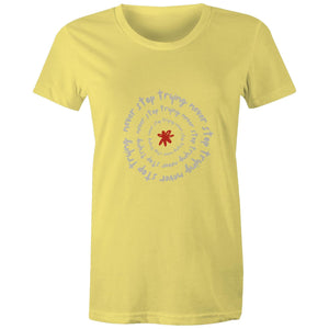 Maple Tee Inspirational Saying Logo Print 
