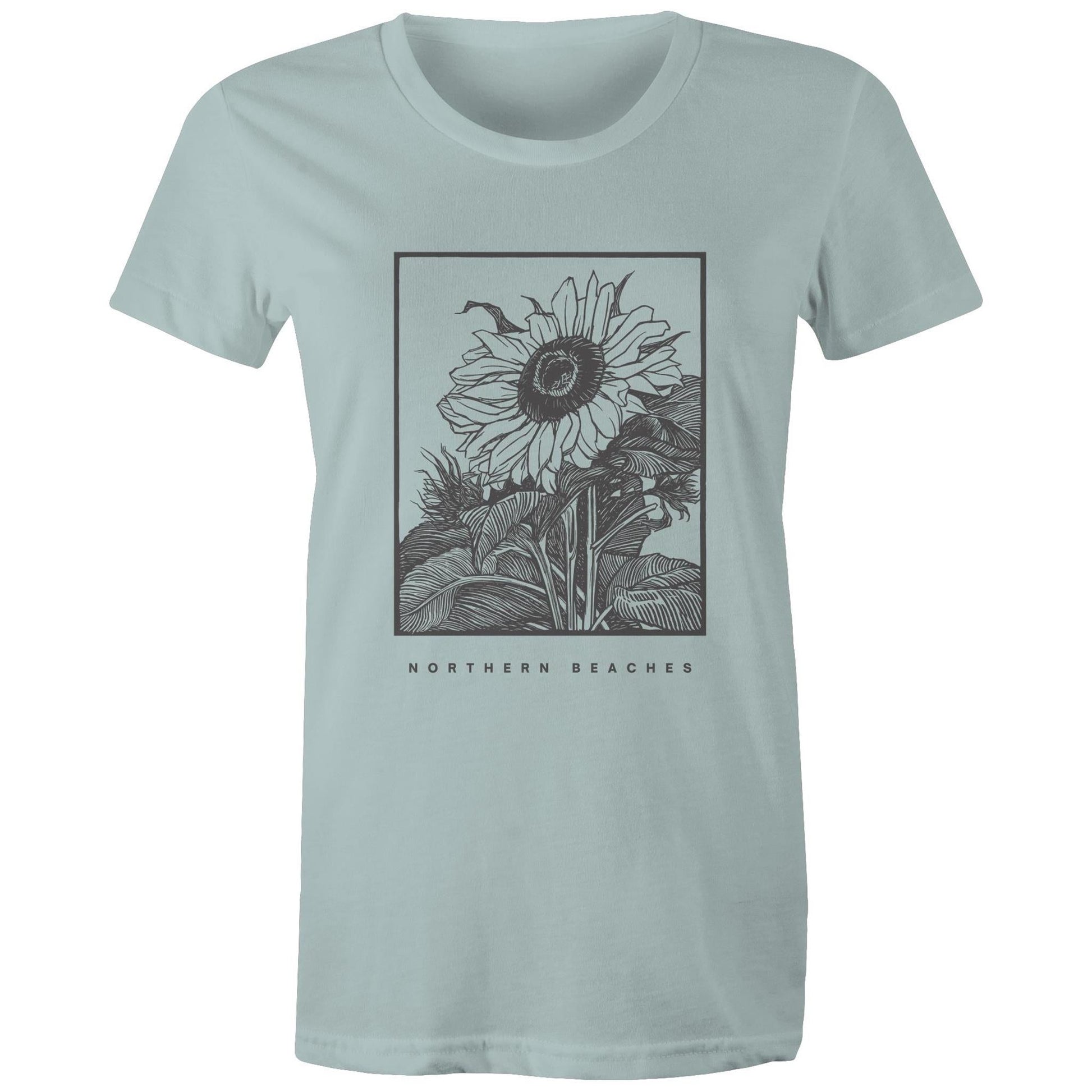 Women's Maple Tee Sunflower Northern Beaches Print 