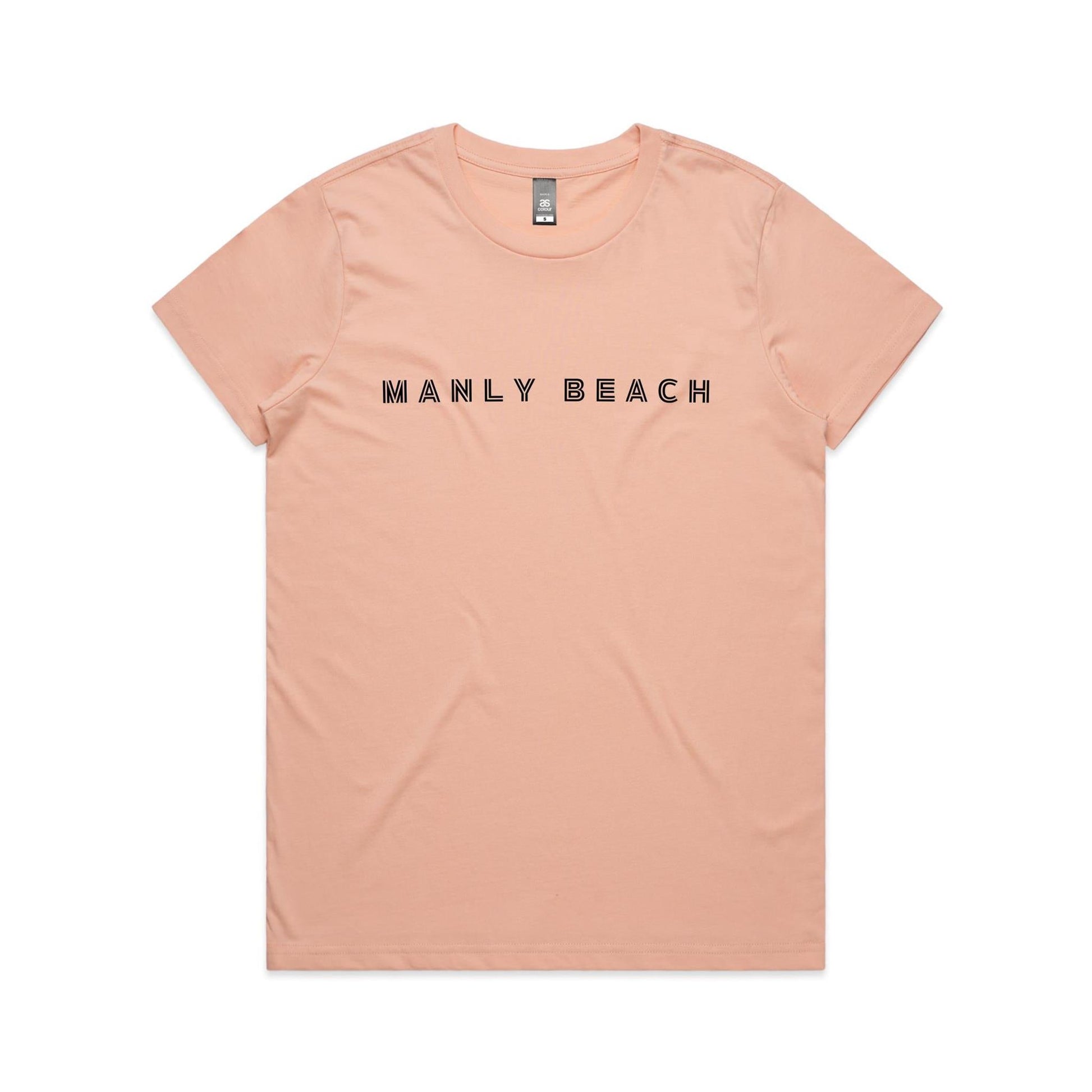 Manly Beach custom logo AS Colour Women's Maple Tee 