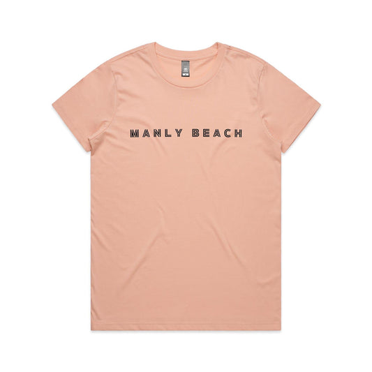 Manly Beach custom logo AS Colour Women's Maple Tee 