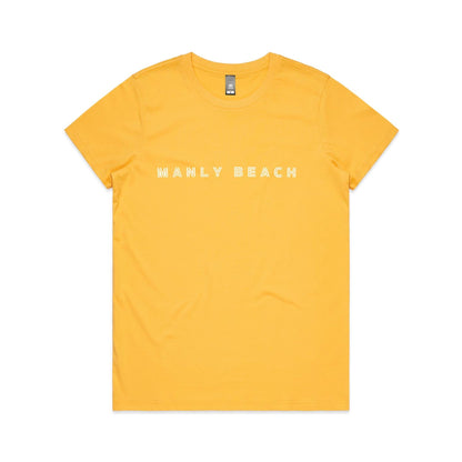 Manly Beach custom logo print on AS Colour Women's Maple Tee 