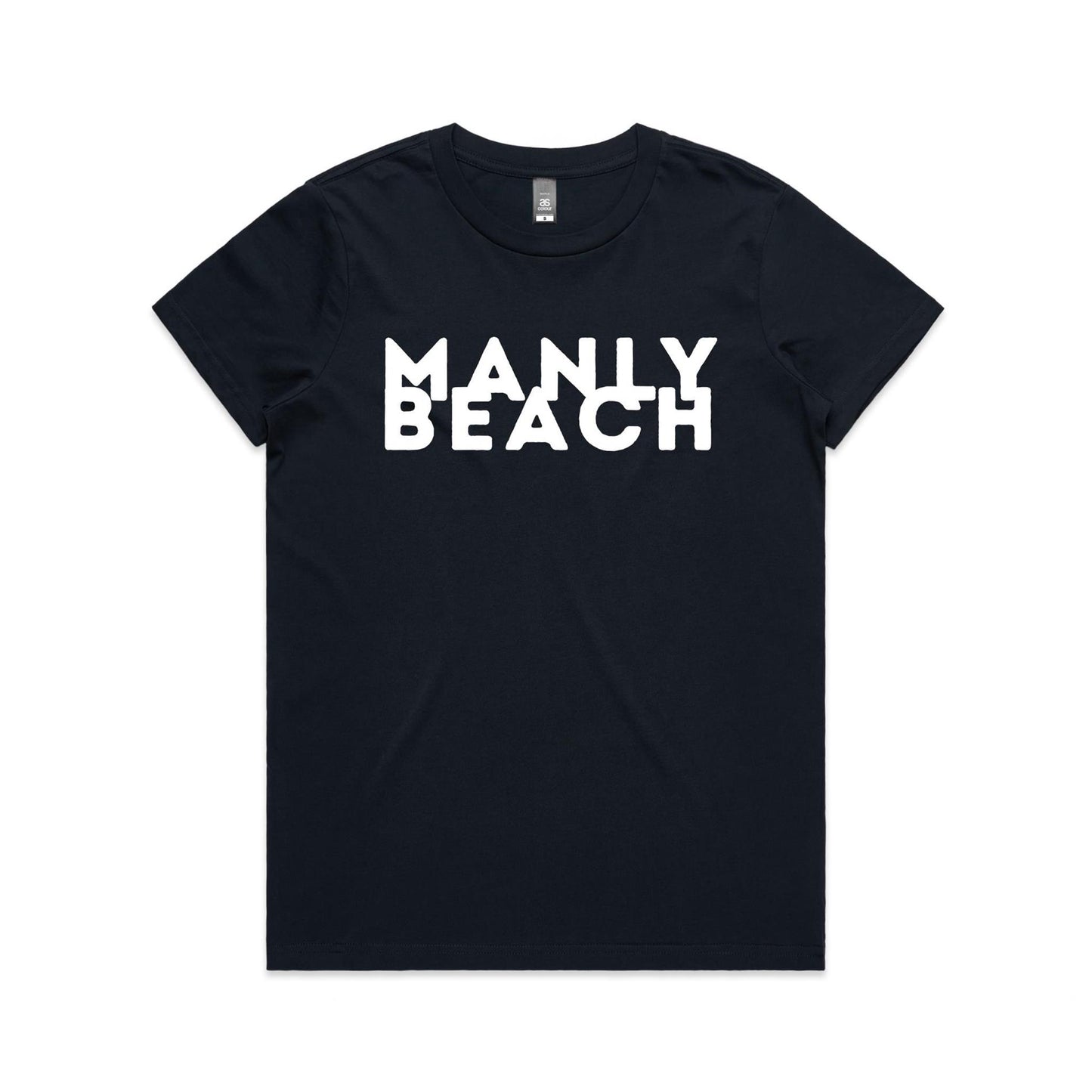 Lost Manly custom logo Manly Beach edition AS Colour Women's Maple Tee - Lost Manly Shop