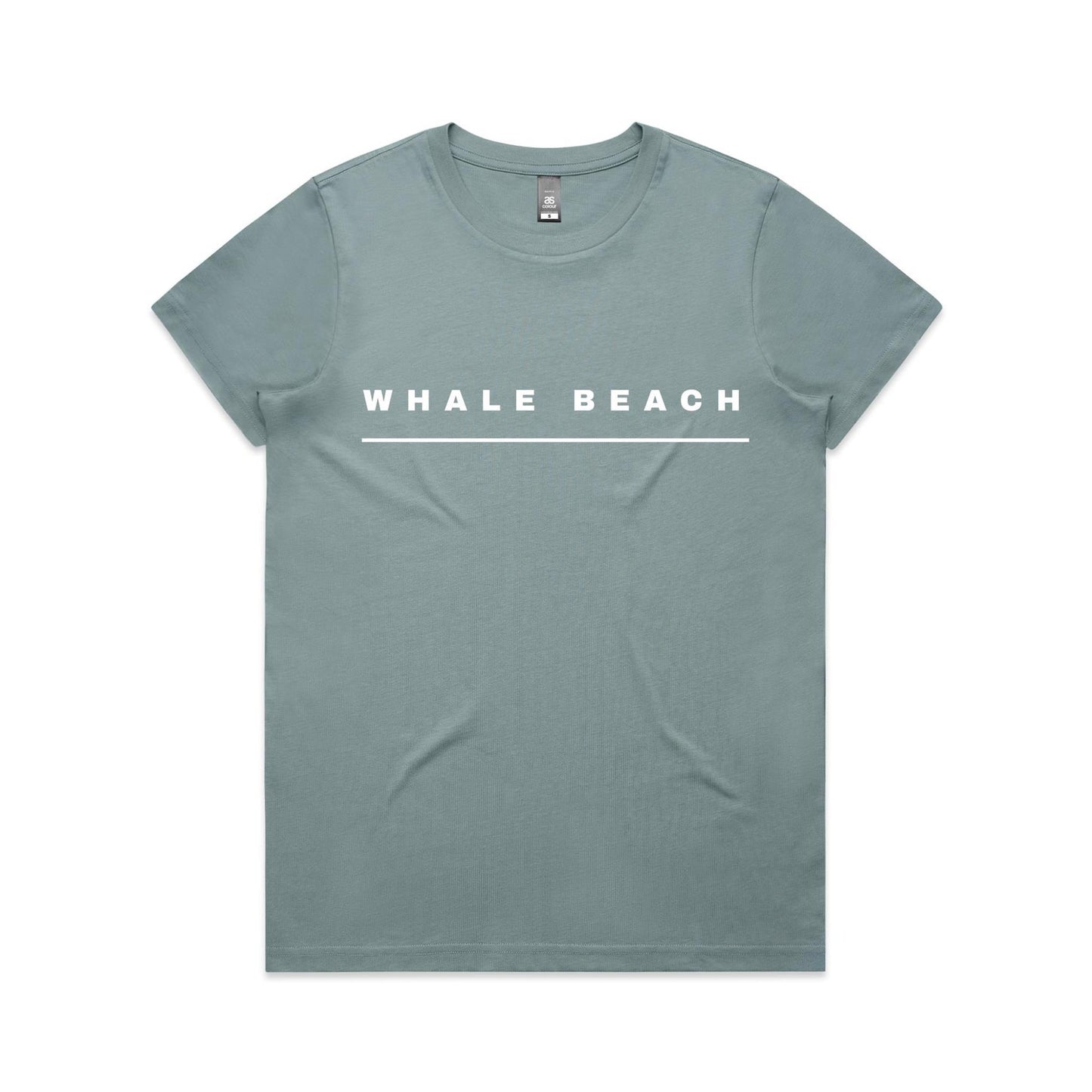 Lost Manly custom logo Whale Beach edition AS Colour Women's Maple Tee - Lost Manly Shop
