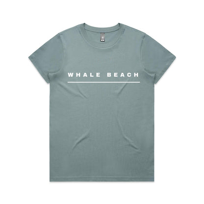 Lost Manly custom logo Whale Beach edition AS Colour Women's Maple Tee - Lost Manly Shop
