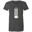Women's Maple Tee Coffee Print 