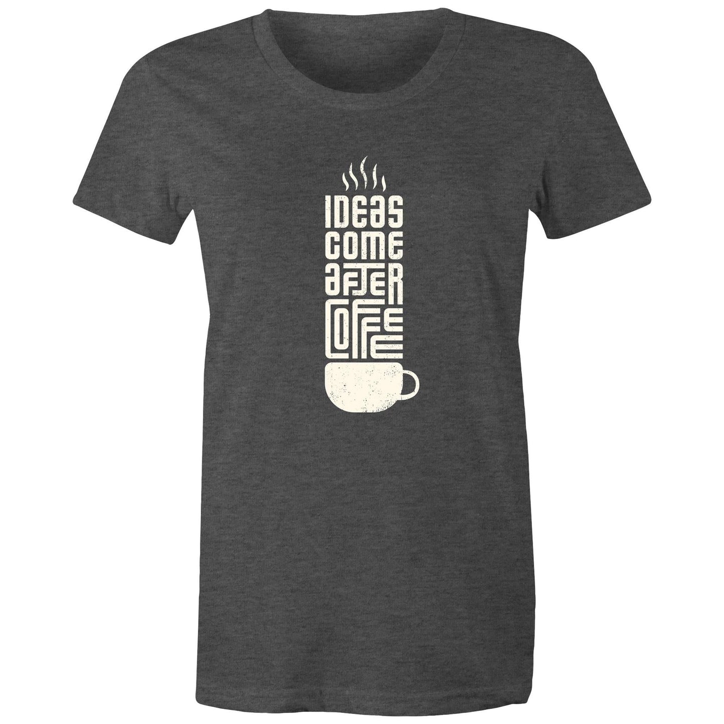 Women's Maple Tee Coffee Print 