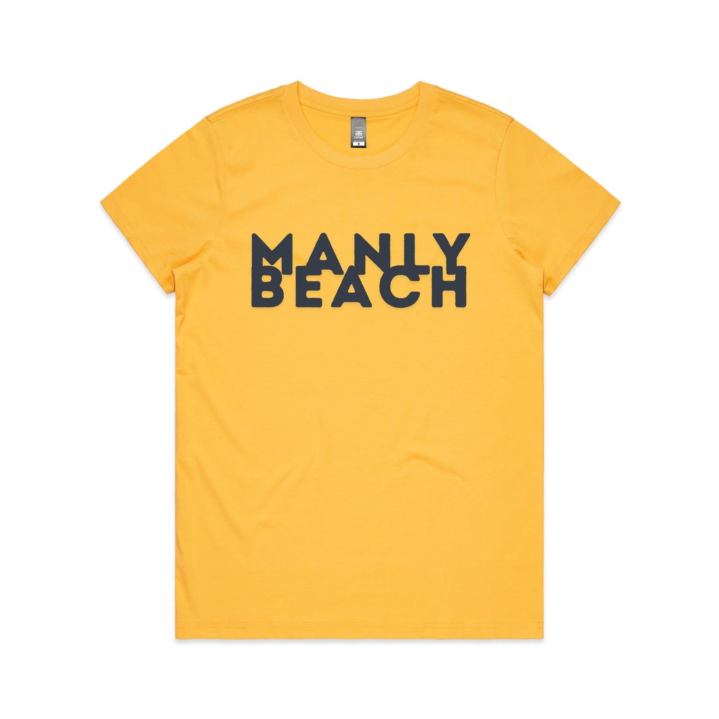 Lost Manly custom logo Manly Beach edition AS Colour Women's Maple Tee - Lost Manly Shop