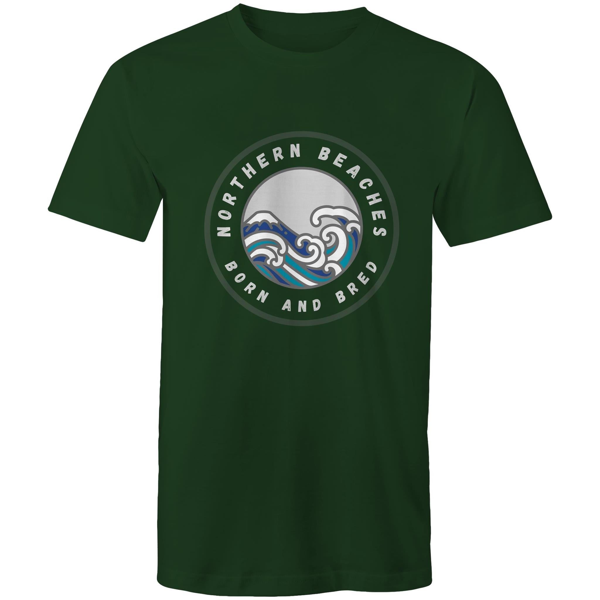 Northern Beaches Born n Bred custom logo printed on AS Colour Staple - Mens T-Shirt 