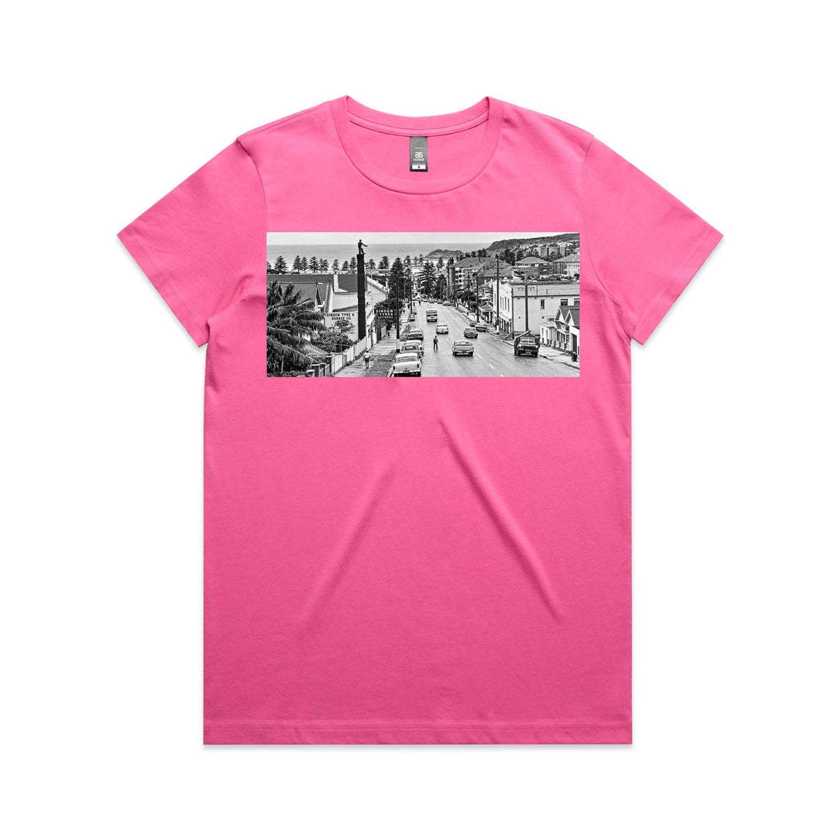 Vintage Manly Tyre Man Women’s Cotton T-Shirt – Sydney Road