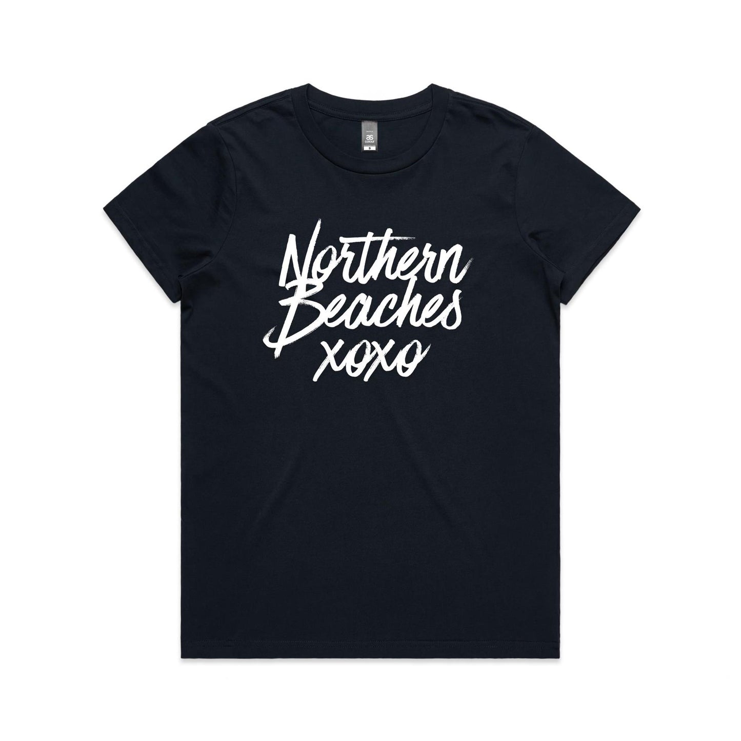 Lost Manly custom logo Northern Beaches xoxo edition AS Colour Women's Maple Tee - Lost Manly Shop