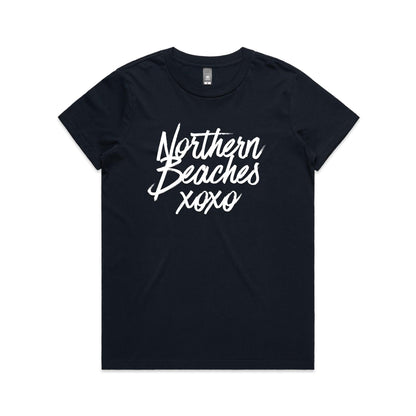 Lost Manly custom logo Northern Beaches xoxo edition AS Colour Women's Maple Tee - Lost Manly Shop