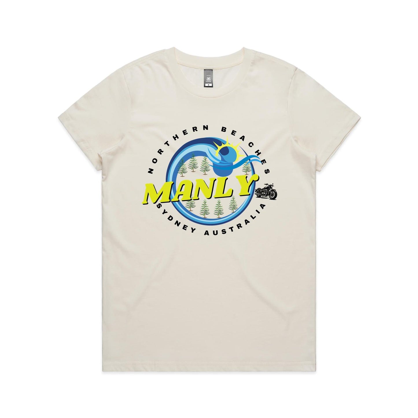 Lost Manly Custom Logo Manly Edition AS Colour Women's Maple Tee - Lost Manly Shop