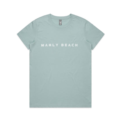 Manly Beach custom logo print on AS Colour Women's Maple Tee 