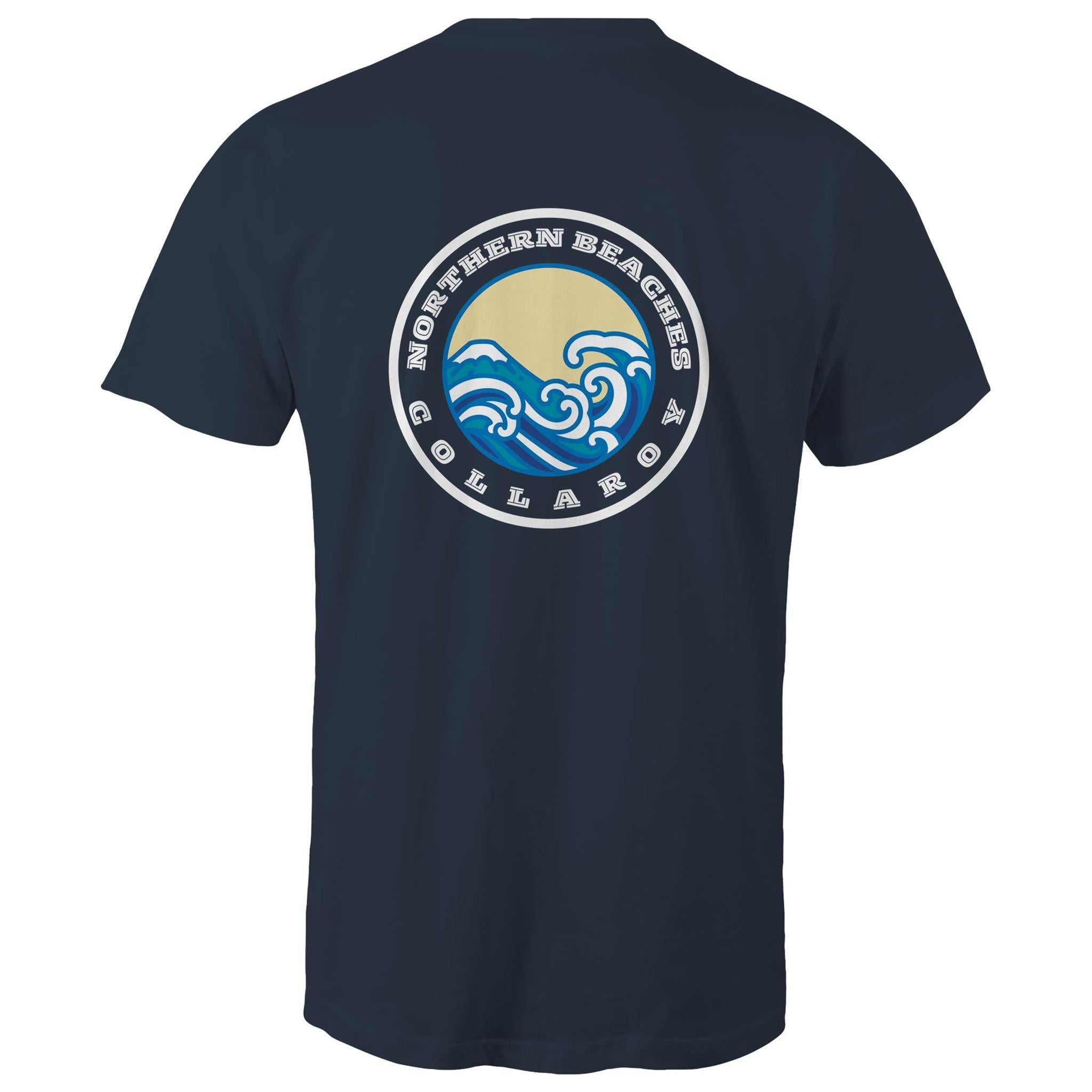 Bondi Born n Bred / Collaroy custom logos printed on AS Colour Staple - Mens T-Shirt 