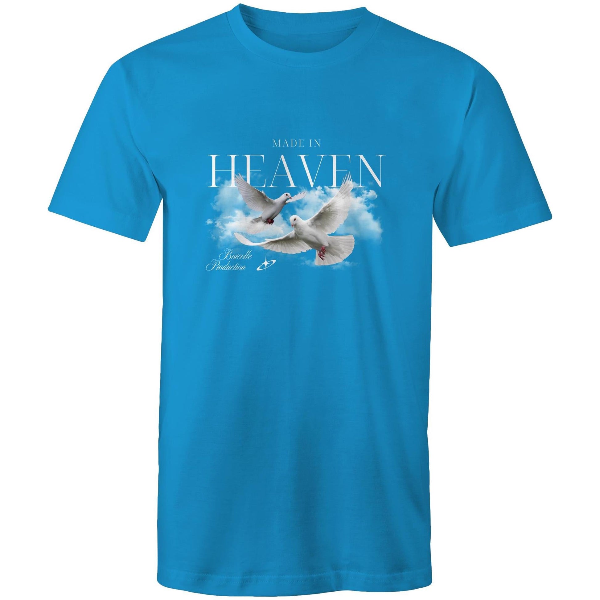 Mens T-Shirt Heaven custom logo 