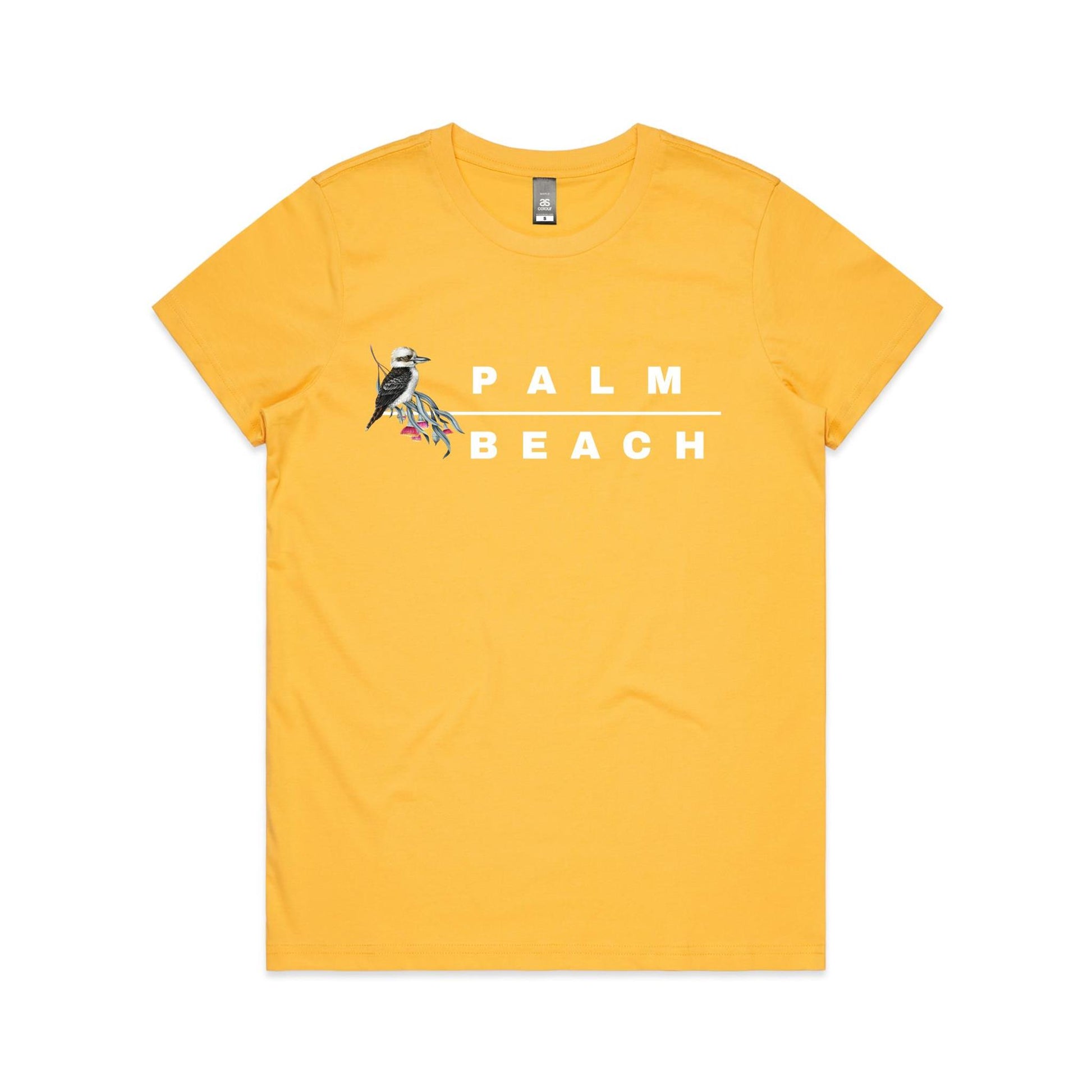 Lost Manly custom logo Palm Beach edition AS Colour Women's Maple Tee - Lost Manly Shop