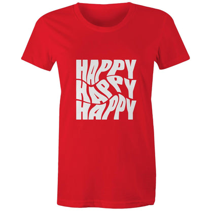 Women's Maple Tee Happy 