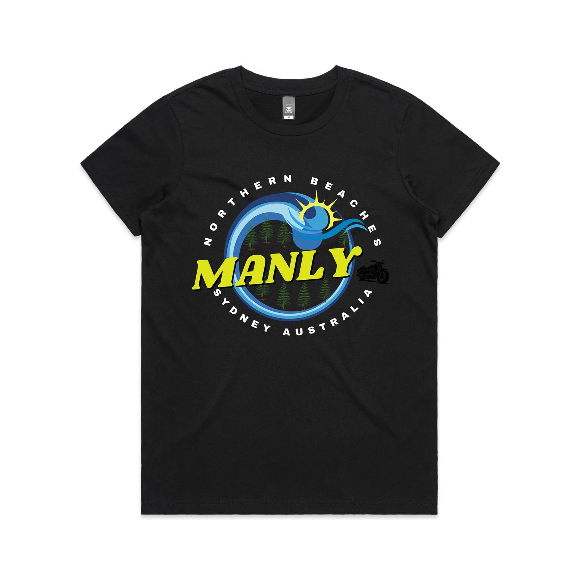 Lost Manly custom logo The Manly Barry AS Colour Women's Maple Tee - Lost Manly Shop