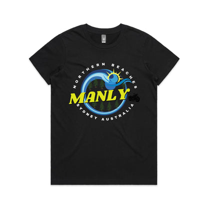 Lost Manly custom logo The Manly Barry AS Colour Women's Maple Tee - Lost Manly Shop