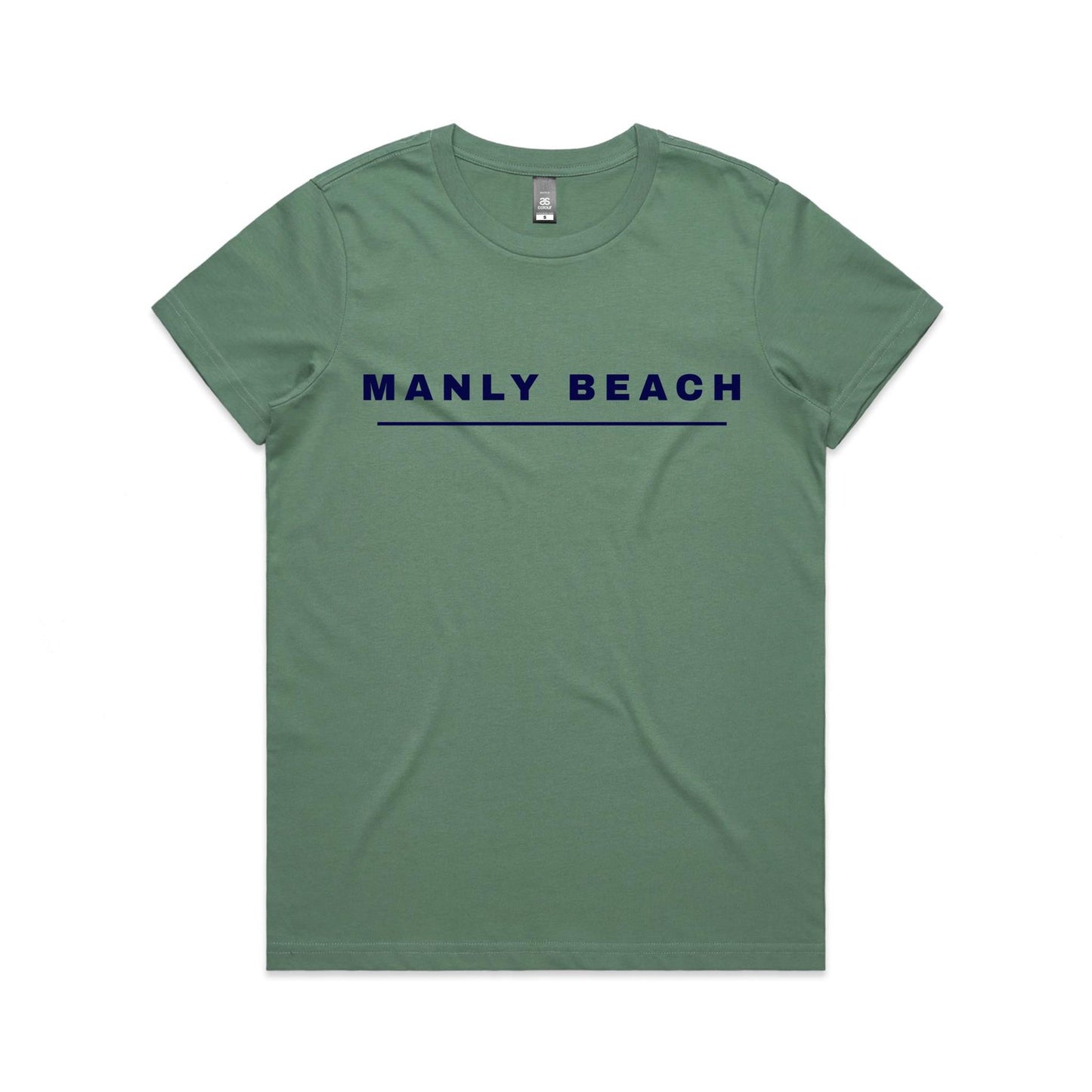 Lost Manly Custom Manly Beach Logo Edition AS Colour Women's Maple Tee - Lost Manly Shop
