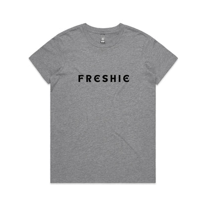 AS Colour Women's Maple Tee Freshie custom logo black font 