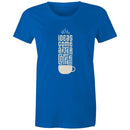 Women's Maple Tee Coffee Print 