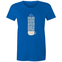Women's Maple Tee Coffee Print 