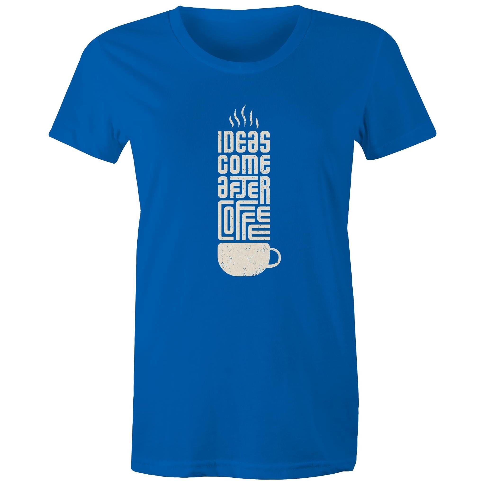 Women's Maple Tee Coffee Print 