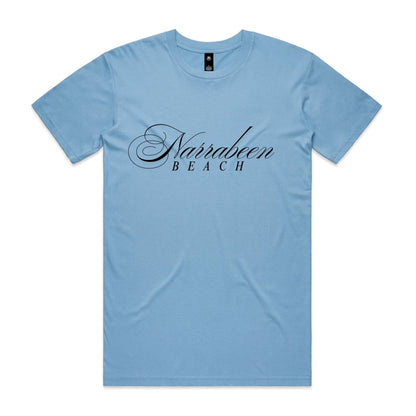AS Colour Staple Tee Narrabeen Beach custom logo black font 