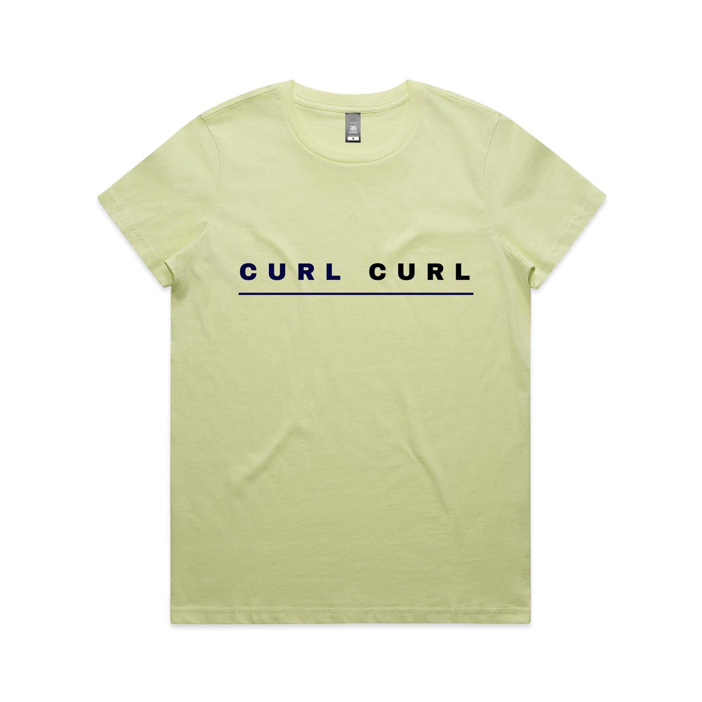 Lost Manly custom logo Curl Curl edition AS Colour Women's Maple Tee - Lost Manly Shop