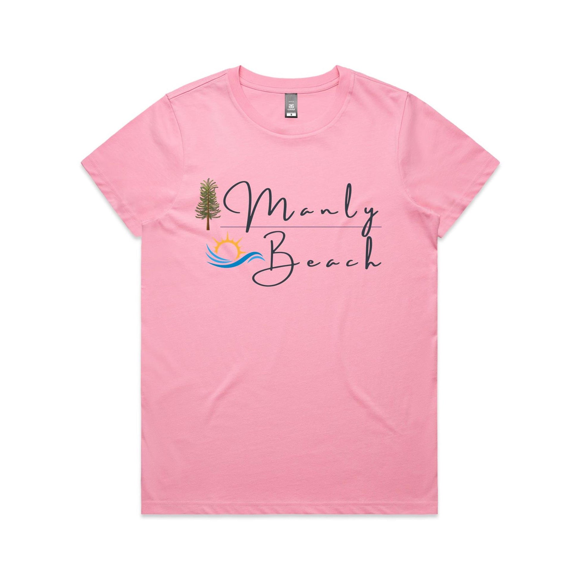 Lost Manly Custom Manly Beach Logo Limited Edition AS Colour Women's Maple Tee - Lost Manly Shop