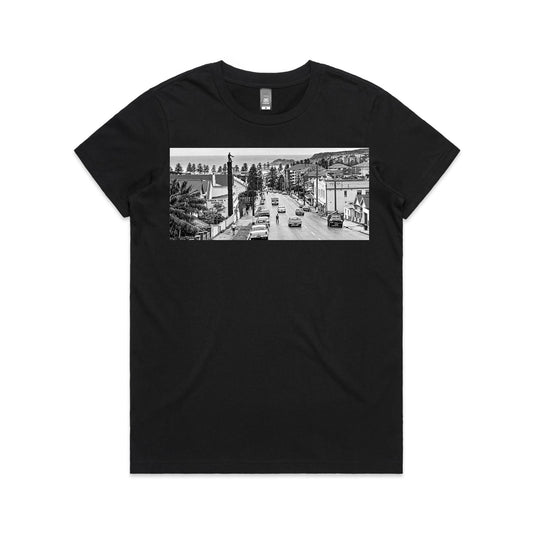 Vintage Manly Tyre Man Women’s Cotton T-Shirt – Sydney Road