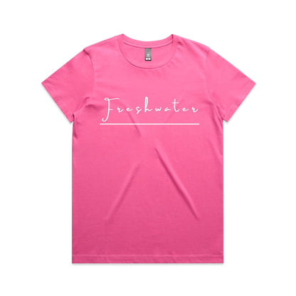 Lost Manly Custom Freshwater Beach Logo Edition AS Colour Women's Maple Tee - Lost Manly Shop